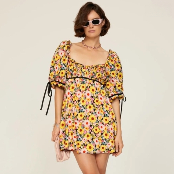 For Love And Lemons Dresses & Skirts - For Love And Lemons Floral Mini Dress - Multicolor